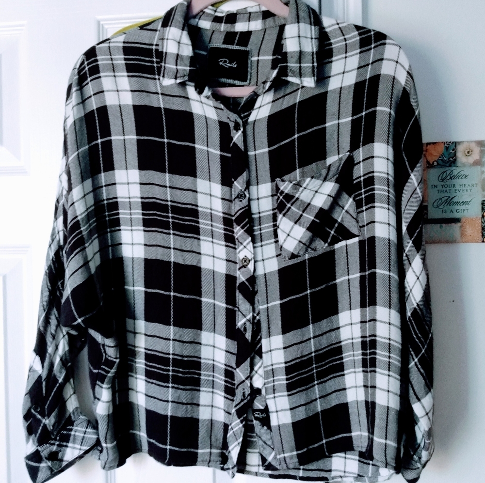 Rails plaid top SOLD